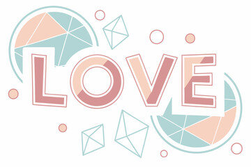 love typography vector design