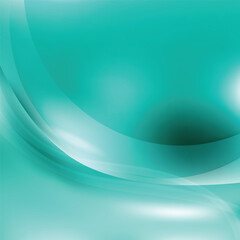 Turquoise Wave Background Vector Template