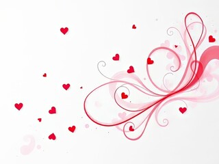 Valentine's Day Abstract Minimalist Background - Vibrant Light