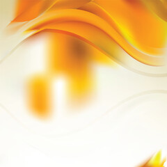 Abstract White Orange Curve Background