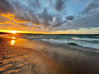 Lake Michigan at sunset