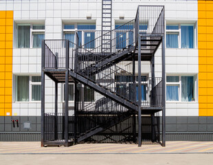 Additional emergency exit staircase added to a children's institution