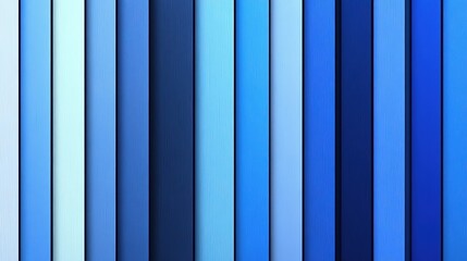 Obraz premium Vertical Stripes in Various Shades of Blue with Gradient from Light to Dark, Arranged Neatly, Offering a Harmonious and Visual Appealing Pattern for Design and Decorative Purposes