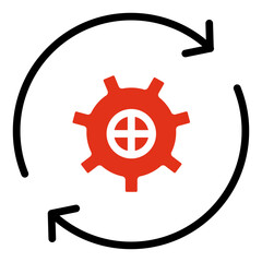 Workflow Cycle Two Color Icon