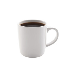 Aromatic Coffee in a White Mug: Perfect Morning Brew