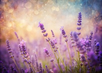 Obraz premium Vintage Lavender Watercolor Abstract Stain Background - Artistic Texture