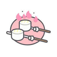 marshmallow icon design