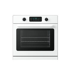 Obraz premium Modern White Built-in Electric Oven with Digital Display