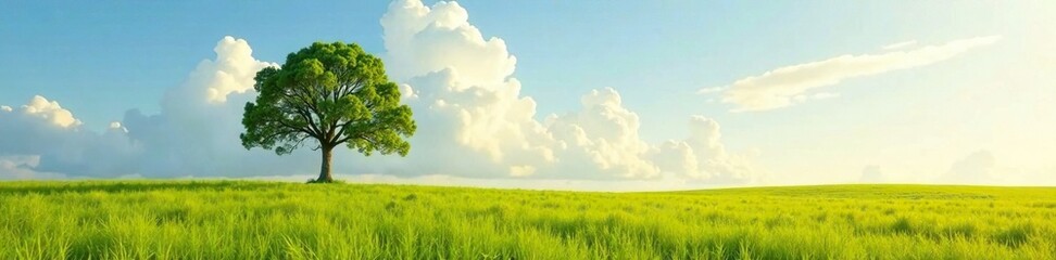 Obraz premium Single tree branch stretching towards the sky isolated in vast field, field, solitary tree, solo