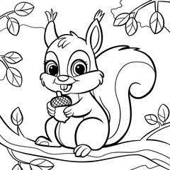 squirrel with a nut