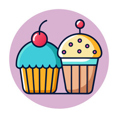 muffin cupcake icon design