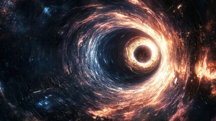 Cosmic Vortex: A Journey Through the Heart of a Galaxy