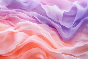 Fototapeta premium Soft pastel fabric, draped, textured, flowing.