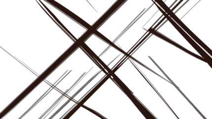 abstract geometric lines crossing isolated png transparent background