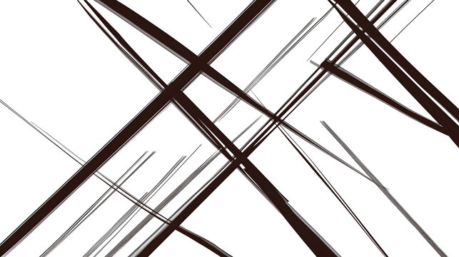abstract geometric lines crossing isolated png transparent background