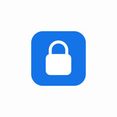 lock protection icon sign vector