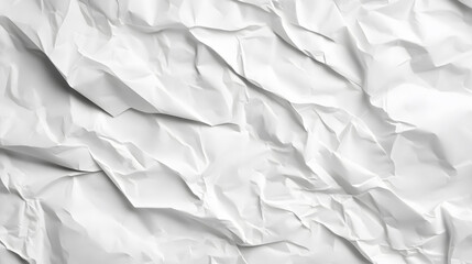 Obraz premium A background of crumpled white paper texture.