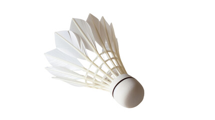 badminton shuttlecock isolated on white