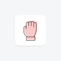 Drag Hand color shadow thinline icon , vector, pixel perfect, illustrator file