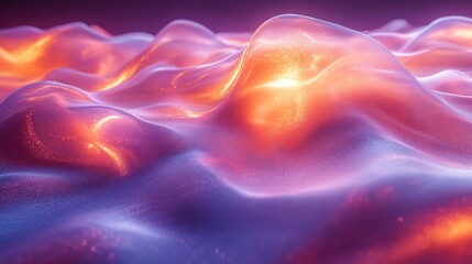 Obraz premium Holographic Gradient Abstract Background. Generative AI
