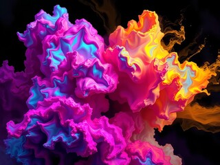 Obraz premium Vibrant Abstract Background Design with Depth and Mood