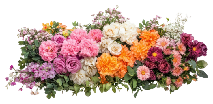 PNG Flower bush in wedding set flowers arrangement centerpiece.