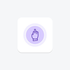 Bad Signal Hand color circle icon , vector, pixel perfect, illustrator file