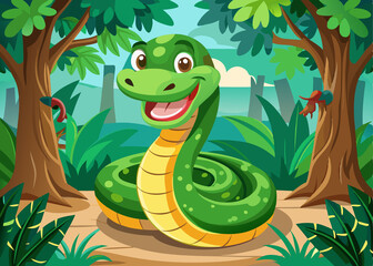 snake in the forest