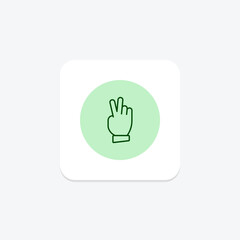 Peace Hand pentaglow , vector, pixel perfect, illustrator file