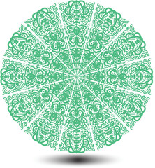 Elegant Simple Mandala line Drawing for print or use as Embroidery design. Floral background design Free Vector, Elegant Simple Mandala line Drawing for print or use as Embroidery design 
