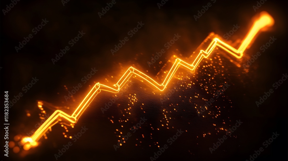 Poster A dynamic graph symbolizing growth and progress