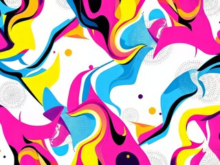 Naklejka premium Vibrant Abstract Modern Background Design for a Digital Art Piece