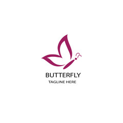  The abstract butterfly logo set