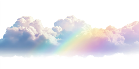 PNG Evening pastel sky rainbow nature clouds.