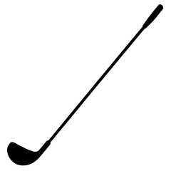 Golf club silhouette vector illustration 