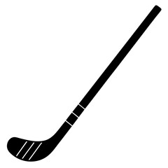 Ice hockey stick silhouette vector- illustration