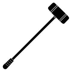 Polo mallet silhouette vector illustration