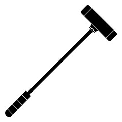 Polo mallet silhouette vector illustration
