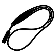 Surf leash silhouette vector illustration