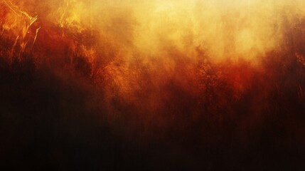 Fototapeta premium Abstract fiery gold and dark brown grunge texture background