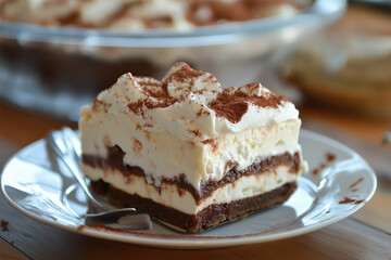 Cupcake in cafe. generative AI