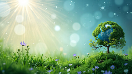 Earth Day Background, Environment Day, Globe, Nature, Green, Nature Day, Landscape, Background
