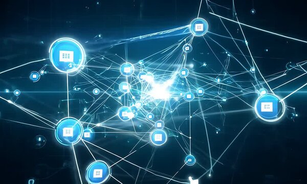 technology background with globe