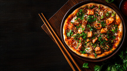 f1b0 , Sushi pizza, JapaneseItalian hybrid