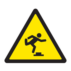 Caution Stumble and Fall Hazard Sign Signage Label