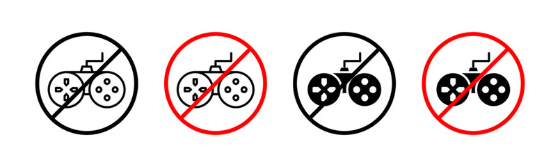 No game icons set in black filled and outlined style