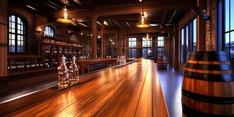 whiskey distillery - rustic and wood