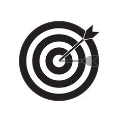 Target Bulls-Eye with Tick Icon. Accuracy and Success Icon. Transparent PNG Illustration for Achievement Concept.