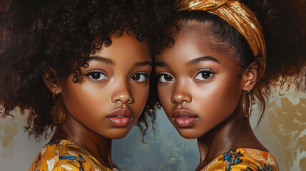 Young girl&rsquo;s timeless beauty for Black History Month