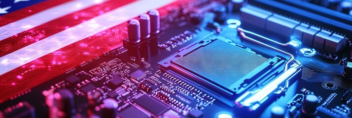 motherboard and american flag
